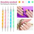 20 pcs Sets de Uñas Pinceles Nail Art Cepillo de Uñas Diseños Para Uñas Pincele Acrilicas Nail Art Cepillo Manicura de Pinceles para Diseño de Uñas 15 pz Blanco Pinceles 5 pz Pluma Taladro Embalaje Deteriorado For Sale