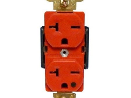 Hospital Grade Duplex Receptacle Red 20A-250V Supply