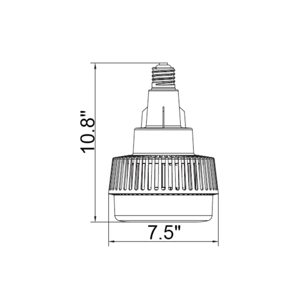 High-Power LED Retrofit Lamp 75 watt, 120-277V, E39 Base For Cheap