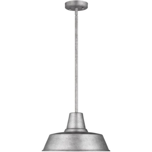 Barn Light 1 Light 14  Black Outdoor Pendant on Sale