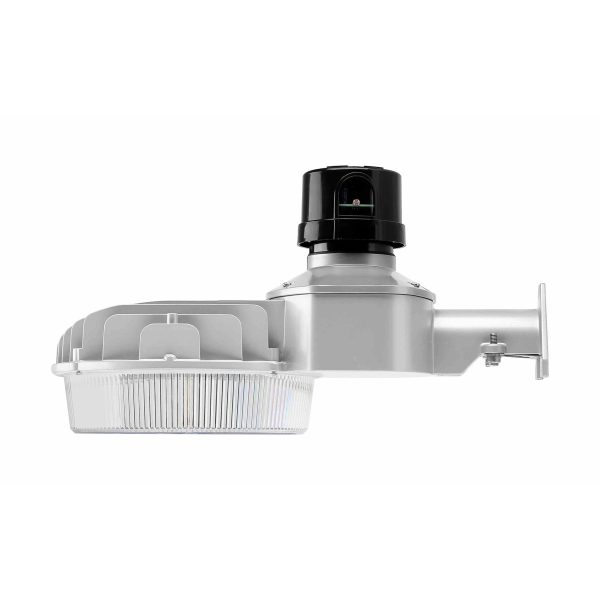 Dusk to Dawn Light with Photocell, 45W, 65W or 90W, 4000K or 5000K, 120-277V, Silver Finish Sale