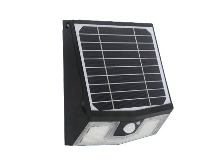 Off-Grid LED Solar Wall Pack Light, Compares 100W HID, 4000K Supply