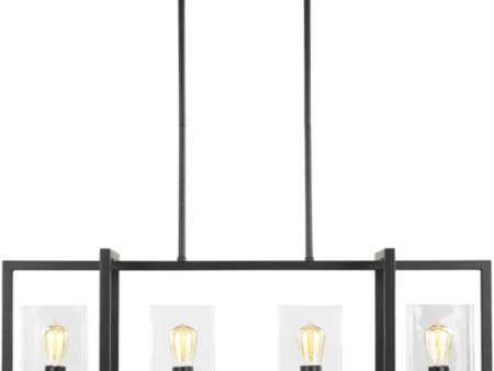 Mitte 4 Light 12  Midnight Black Pendant Ceiling Light on Sale