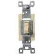 Commercial 3 Way Toggle -Switch Ivory 20A-120 277V Online