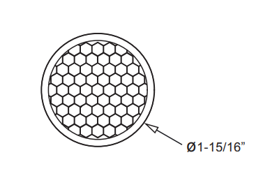 ATOM Series - Honeycomb Louver White Trim Ring Sale