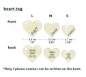 Heart-Shaped Brass Pet ID Tag | Personalized Engraved Dog Tag Online Hot Sale