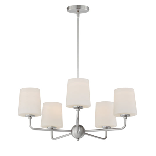 Bristol 5-Light Chandelier (Available in Anthracite, Satin Brass, or Satin Nickel) Online Sale