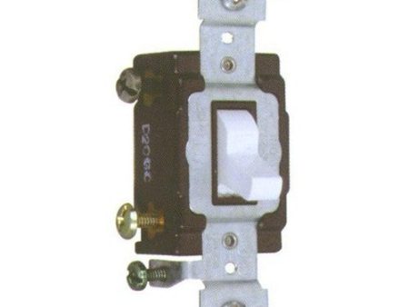 Commercial Single Pole Toggle Switch White 20A-120 277V Online Hot Sale