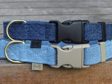 Adjustable Denim Dog Collar For Discount