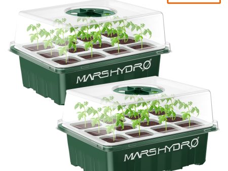 (2 Pack) Mars Hydro Seed Starting Trays for Seed Starting Propagation Cloning Plants Cheap