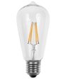 Filament LED ST64 Edison 4 watt Bulb, 120V For Sale