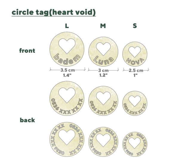 Heart-Shaped Brass Pet ID Tag | Personalized Engraved Dog Tag Online Hot Sale