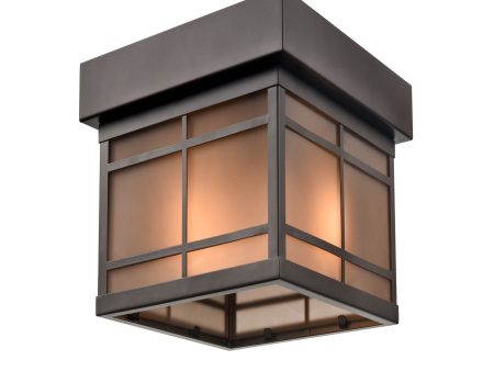 Millennium Lighting 1 Light 6  Outdoor Flush Mount Ceiling Light, Brockston Collection For Cheap