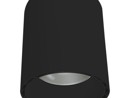 9  Ceiling Mount Cylinder Light, 6,400Lm, CCT & Wattage Selectable, 120-277V, Black Sale