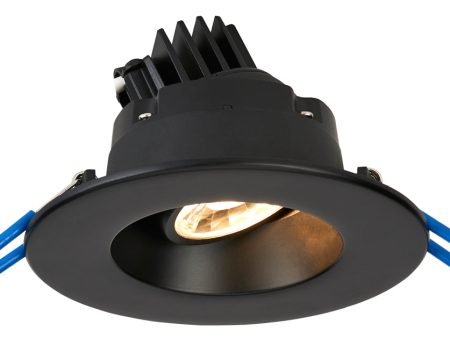 3″ Round Regressed Gimbal LED Recessed Lighting, 7.5W, Multiple CCT and Finishes For Sale