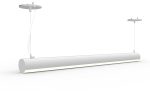 8 FT LED Suspended Linear Fixture G2, 9600 Lumen Max, 80W, CCT Selectable, 120-277V, 0-10V Dimmable For Sale