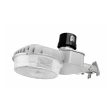 Dusk to Dawn Light with Photocell, 45W, 65W or 90W, 4000K or 5000K, 120-277V, Silver Finish Sale