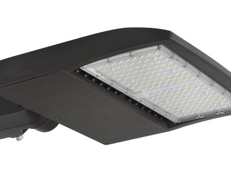 LED Area Parking Lot Light, 150 Watt, 21000 Lumens, 100-277V, 5000K, Bronze Finish Online now