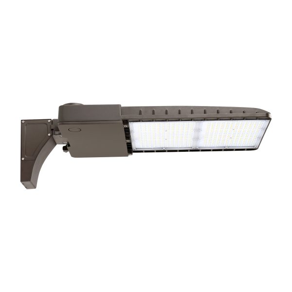 GKOLED Area Parking Lot Light, 300 Watt, 42000 Lumens, 120-277V, 4000K or 5000K,  Dark Bronze Finish For Sale