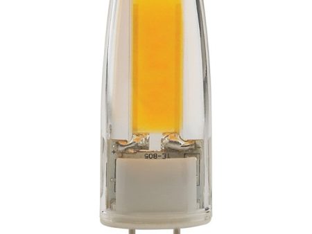 SATCO 4W; JC LED; Clear; 3000K or 5000K; G8 base; 120-130V Online Sale