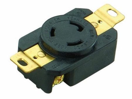 Twist Lock Wall Mount Receptacles, 2 Pole 3 Wire Discount