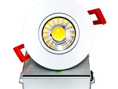 3  8W LED Recessed LED Downlight Eyeball Gimbal - Module + Trims Fashion