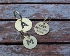 Brass Letter Pet ID Tag | Custom Engraved Initial Tag for Pets Cheap