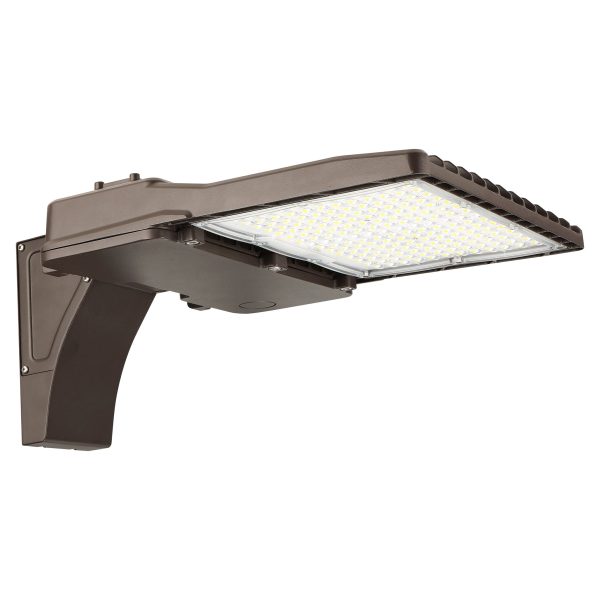 GKOLED Area Parking Lot Light, 150 Watt, 21000 Lumens, 120-277V, 4000K or 5000K, Dark Bronze Finish Supply