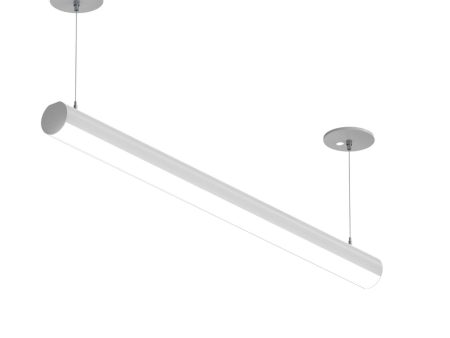 4 FT LED Suspended Linear Fixture G2, 4800 Lumen Max, 40W, CCT Selectable, 120-277V, 0-10V Dimmable Hot on Sale