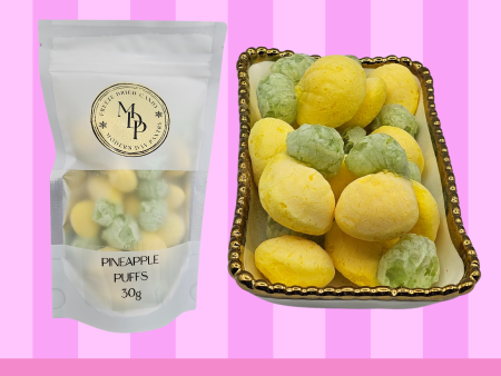 FREEZE DRIED PINEAPPLE PUFFS - 45G For Sale