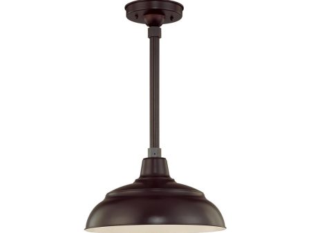 Millennium Lighting 14  RLM Warehouse Shade Stem Hung (Available in Bronze, Galvanized, Black, Red, and Green Finishes) Online