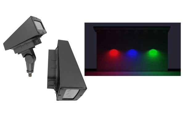 LED Static Color Area, Flood and Wall Light, 40 watt, Blue, Green, Red or Amber CCT Hot on Sale