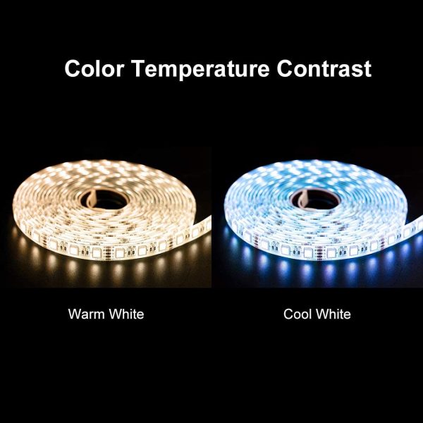 Glumens (5m) 24V SMD5050 Warm White+RGB+White 5 Colors in 1 LED Strip Light- UL Certified Discount