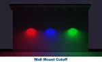 LED Static Color Area, Flood and Wall Light, 40 watt, Blue, Green, Red or Amber CCT Hot on Sale